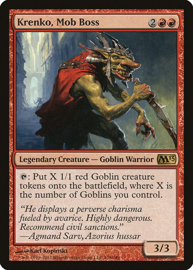 Krenko, Mob Boss 138 card from Magic 2013 (M13)
