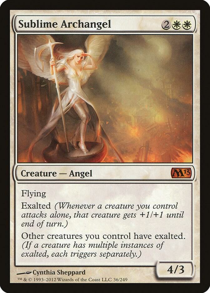 Sublime Archangel 36 card from Magic 2013 (M13)