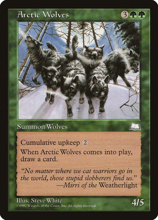 Arctic Wolves card from Weatherlight