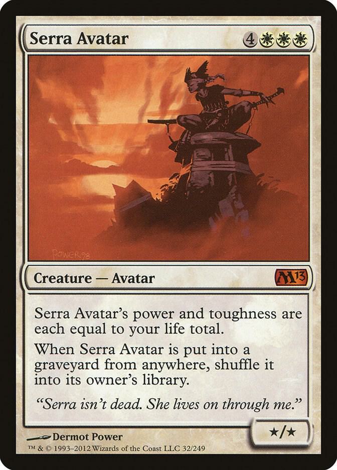 Serra Avatar 32 card from Magic 2013 (M13)