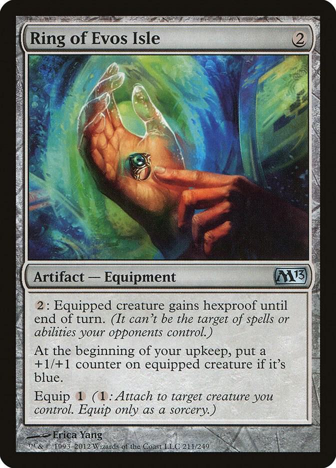 Ring of Evos Isle 211 card from Magic 2013 (M13)