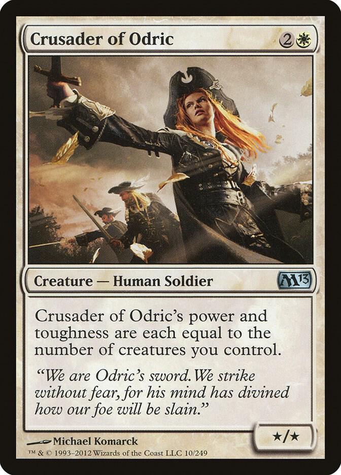 Crusader of Odric 10 card from Magic 2013 (M13)