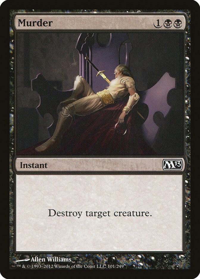 Murder 101 card from Magic 2013 (M13)