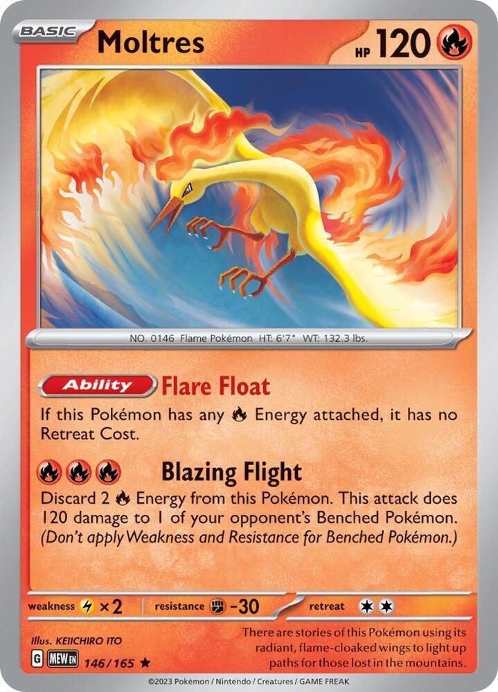 Moltres 146/165 card from Deck Exclusives