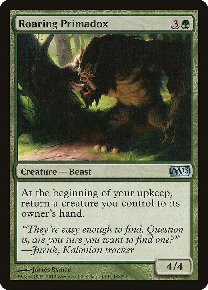 Roaring Primadox 188 card from Magic 2013 (M13)