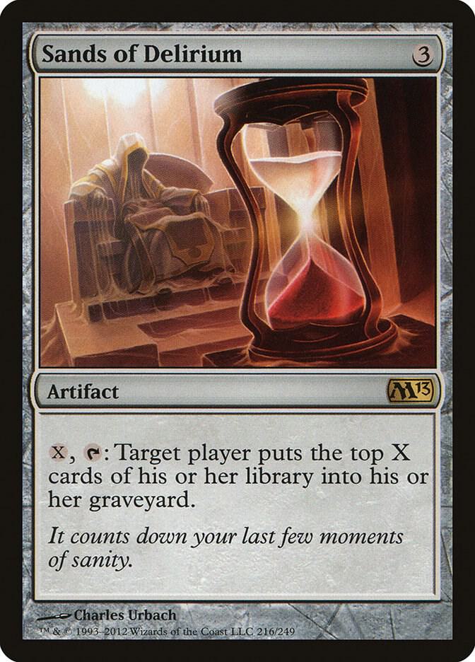 Sands of Delirium 216 card from Magic 2013 (M13)