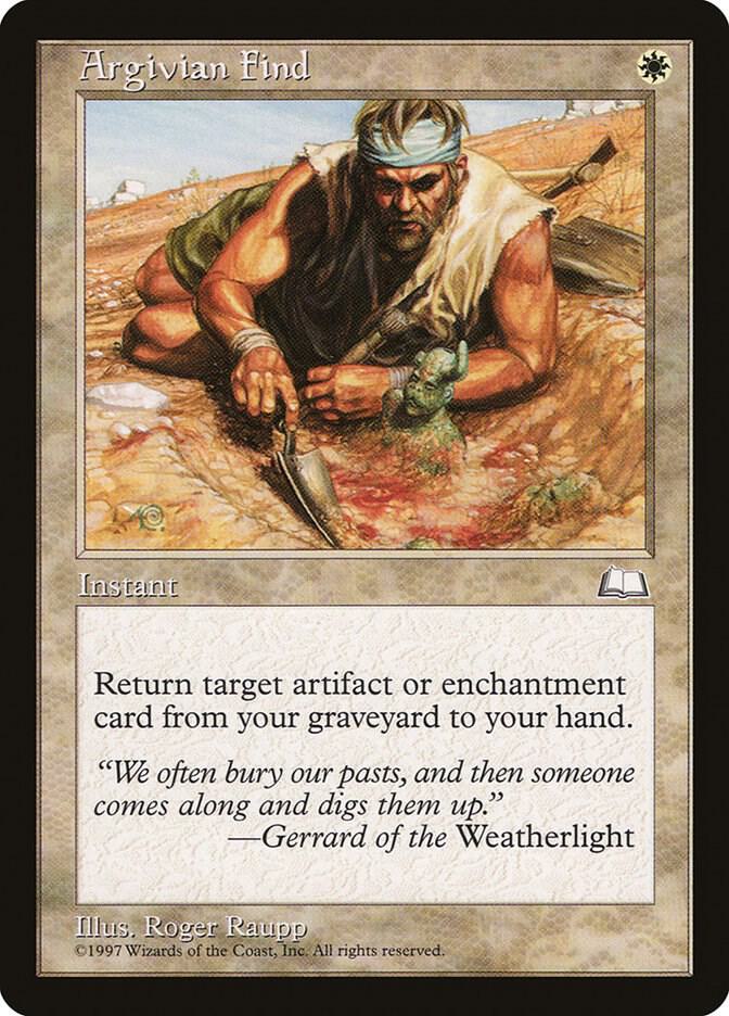 Argivian Find card from Weatherlight
