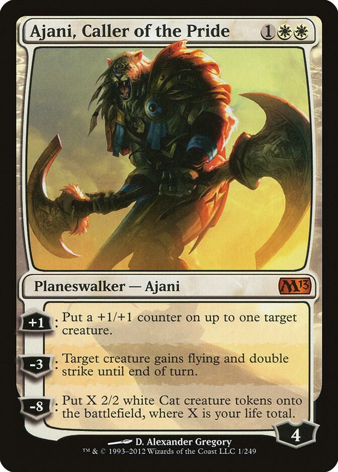 Ajani, Caller of the Pride 1 card from Magic 2013 (M13)