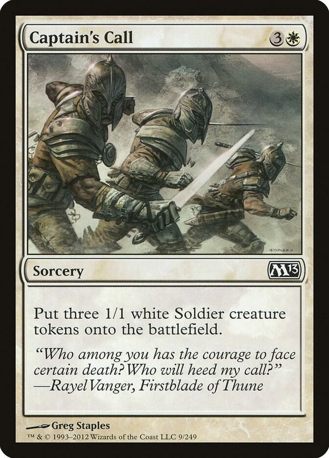 Captain's Call 9 card from Magic 2013 (M13)
