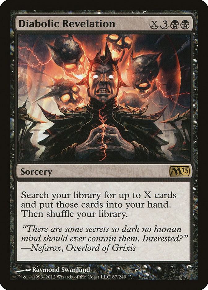 Diabolic Revelation 87 card from Magic 2013 (M13)