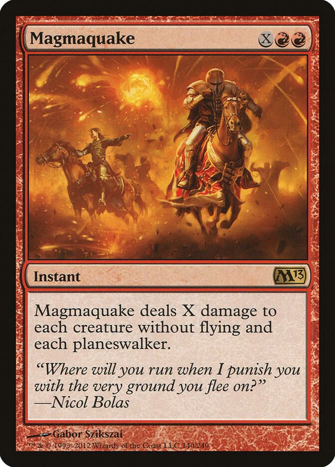 Magmaquake 140 card from Magic 2013 (M13)