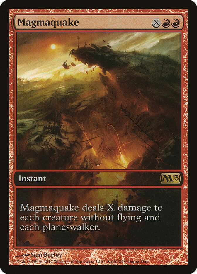 Magmaquake 140 card from Game Day & Store Championship Promos