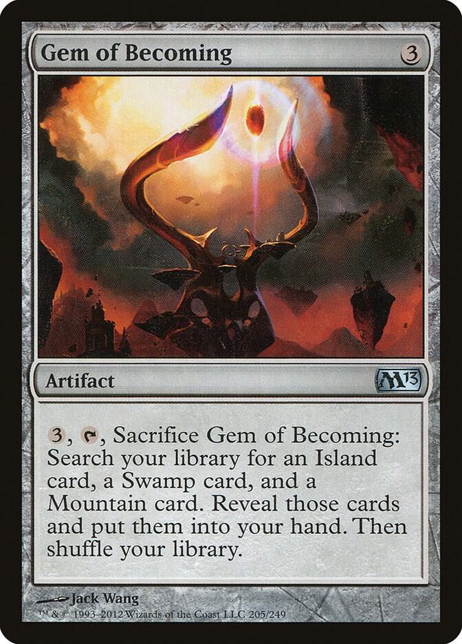 Gem of Becoming 205 card from Magic 2013 (M13)