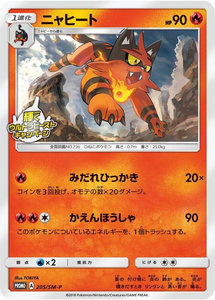 Torracat 205/SM-P card from SM-P: Sun & Moon Promos