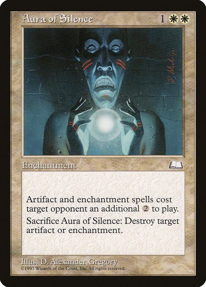 Aura of Silence card from Weatherlight