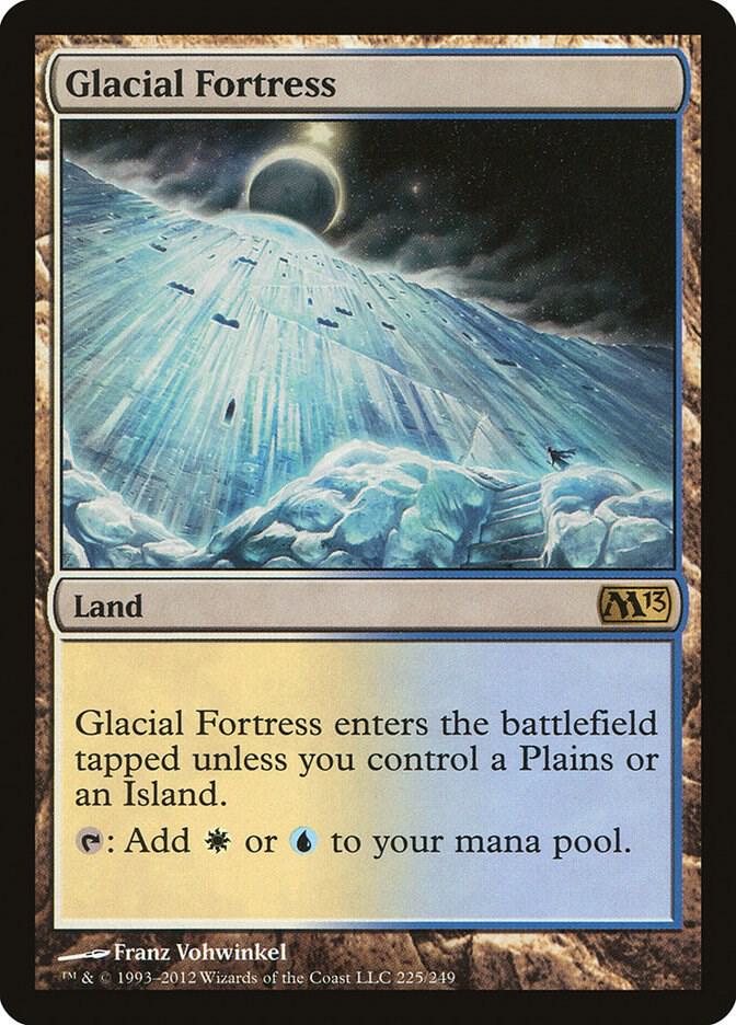 Glacial Fortress 225 card from Magic 2013 (M13)