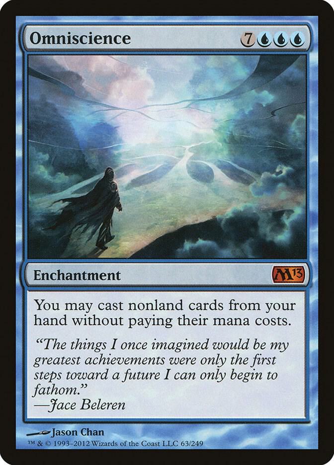 Omniscience 63 card from Magic 2013 (M13)
