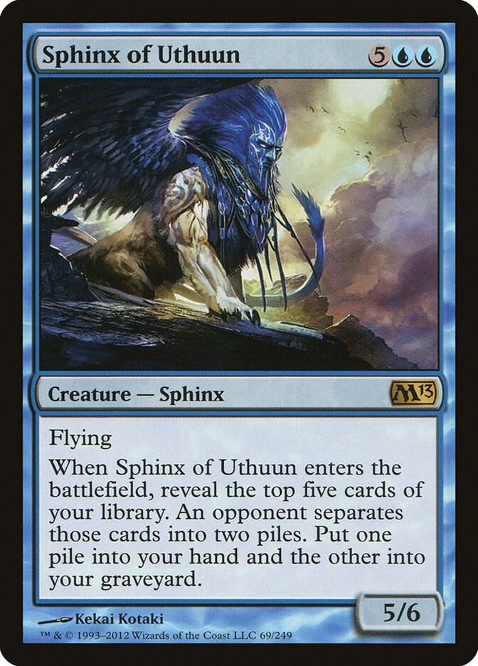 Sphinx of Uthuun 69 card from Magic 2013 (M13)