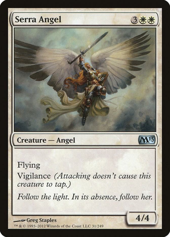 Serra Angel 31 card from Magic 2013 (M13)