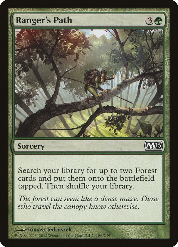 Ranger's Path 186 card from Magic 2013 (M13)