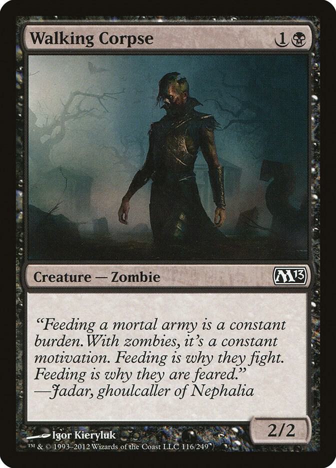 Walking Corpse 116 card from Magic 2013 (M13)