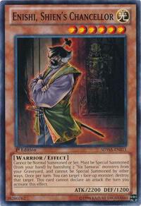 Enishi, Shien's Chancellor SDWA-EN011 card from Structure Deck: Samurai Warlords