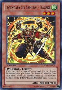 Legendary Six Samurai - Kageki SDWA-EN018 card from Structure Deck: Samurai Warlords