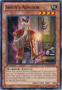 Shien's Advisor SDWA-EN022 card from Structure Deck: Samurai Warlords