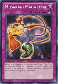 Musakani Magatama SDWA-EN037 card from Structure Deck: Samurai Warlords