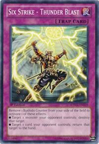 Six Strike - Thunder Blast SDWA-EN039 card from Structure Deck: Samurai Warlords