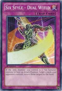 Six Style - Dual Wield SDWA-EN040 card from Structure Deck: Samurai Warlords
