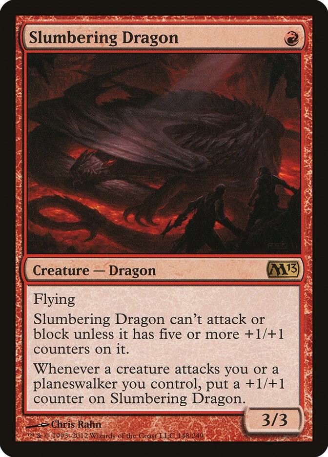 Slumbering Dragon 148 card from Magic 2013 (M13)