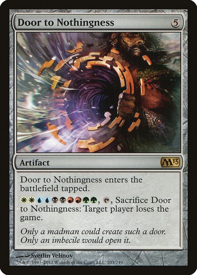 Door to Nothingness 203 card from Magic 2013 (M13)