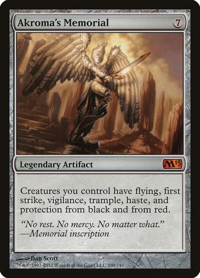 Akroma's Memorial 200 card from Magic 2013 (M13)