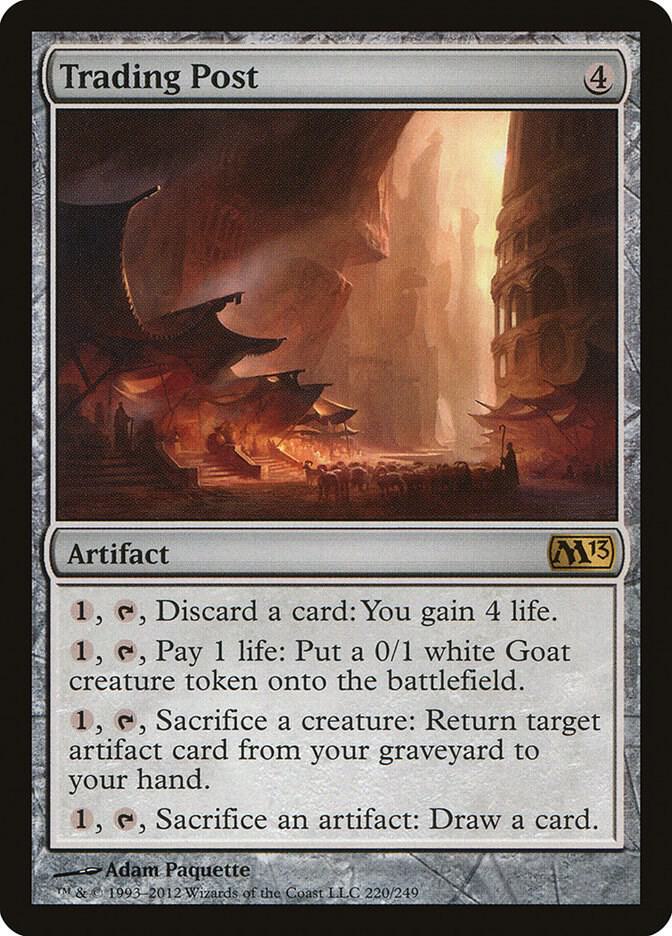 Trading Post 220 card from Magic 2013 (M13)