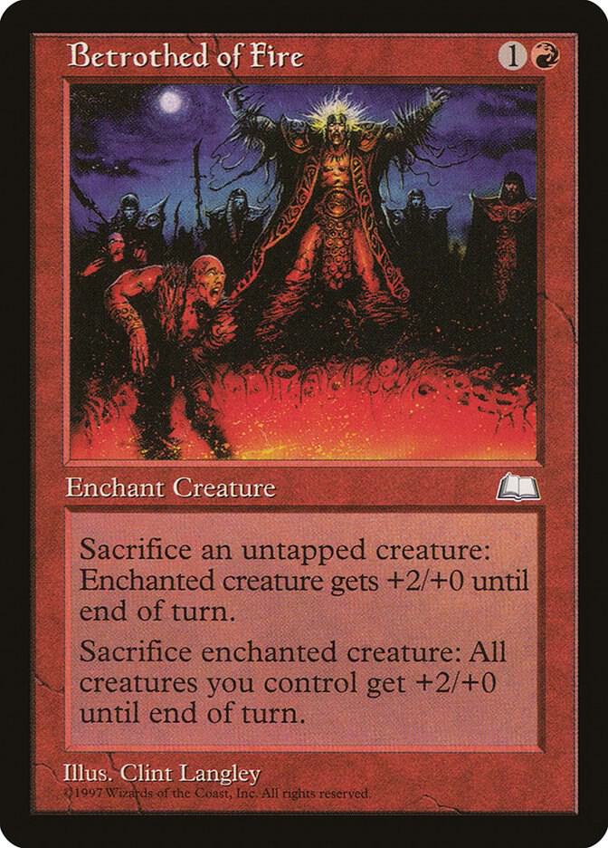 Betrothed of Fire card from Weatherlight