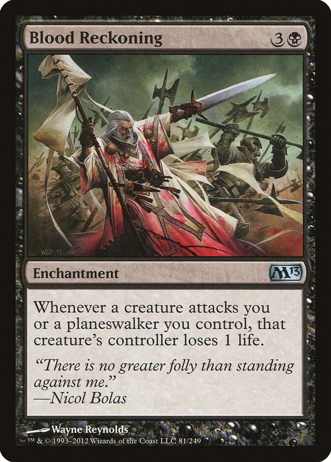 Blood Reckoning 81 card from Magic 2013 (M13)