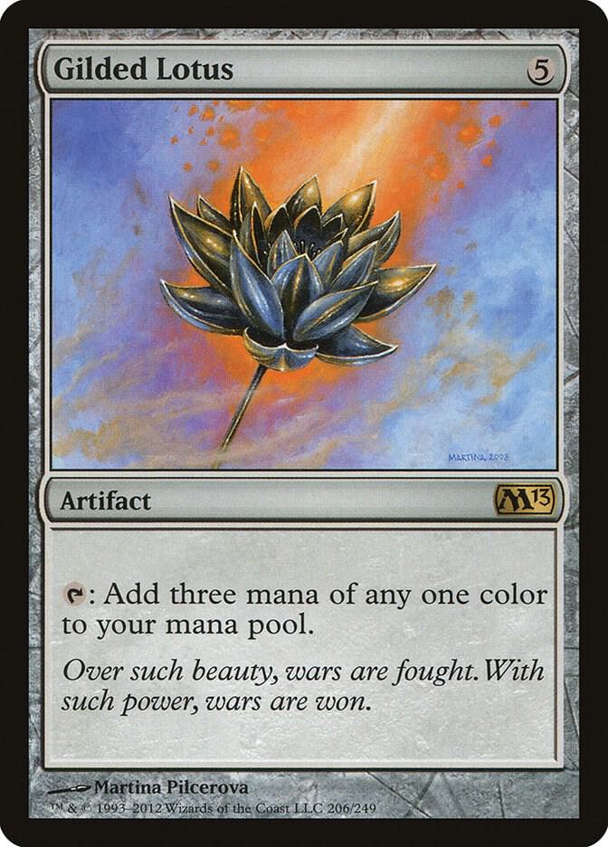 Gilded Lotus 206 card from Magic 2013 (M13)