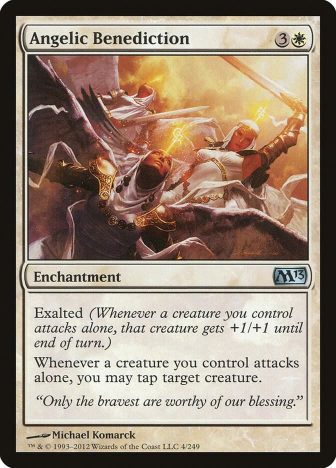 Angelic Benediction 4 card from Magic 2013 (M13)