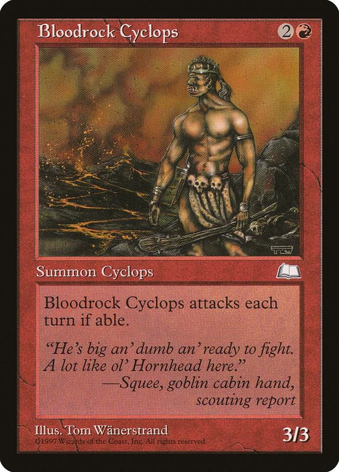 Bloodrock Cyclops card from Weatherlight