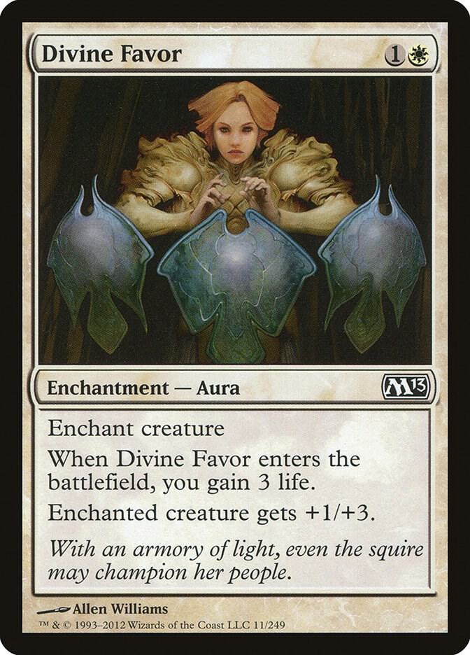 Divine Favor 11 card from Magic 2013 (M13)
