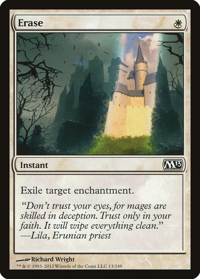 Erase 13 card from Magic 2013 (M13)