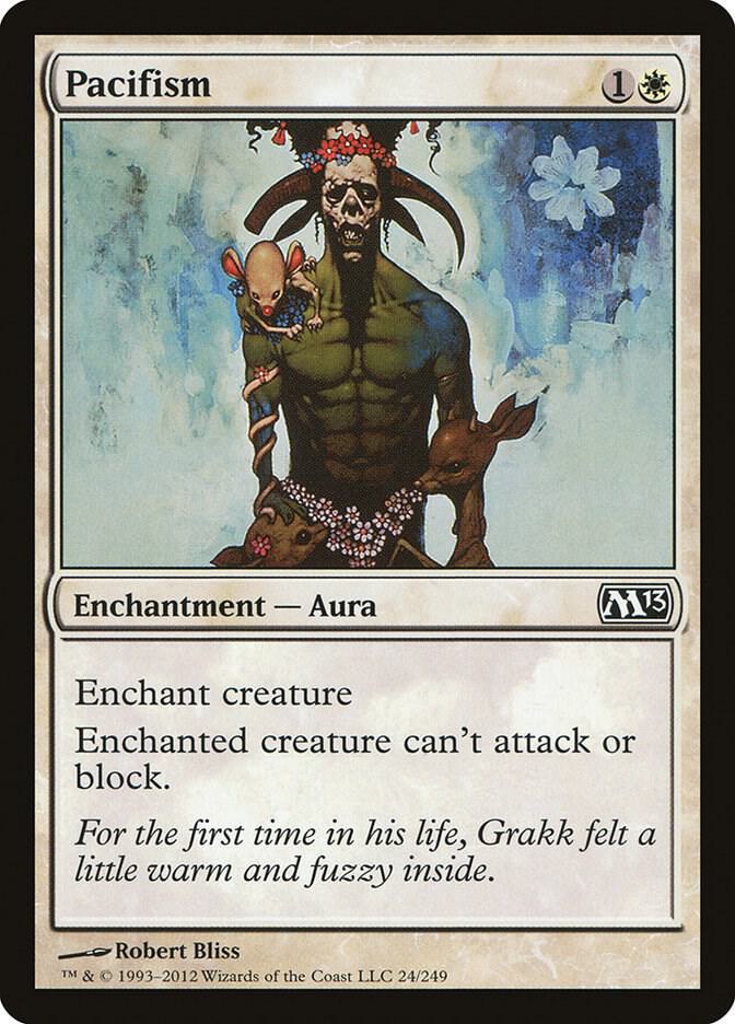 Pacifism 24 card from Magic 2013 (M13)