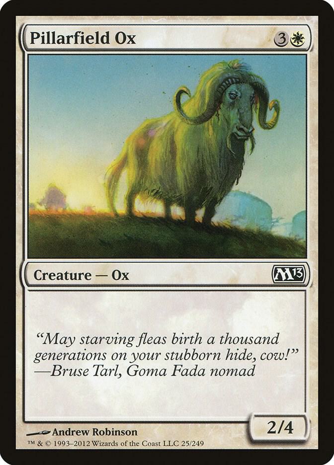 Pillarfield Ox 25 card from Magic 2013 (M13)