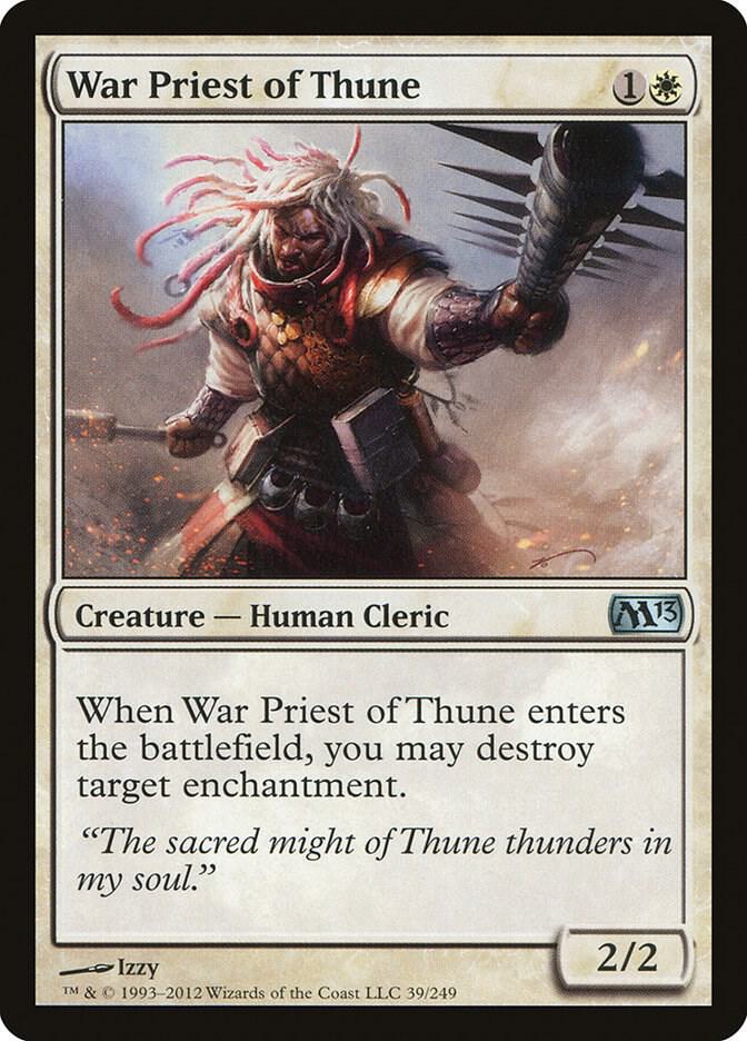 War Priest of Thune 39 card from Magic 2013 (M13)