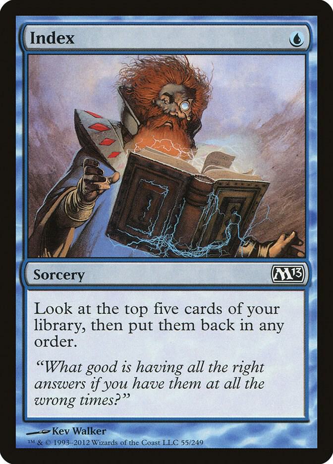 Index 55 card from Magic 2013 (M13)