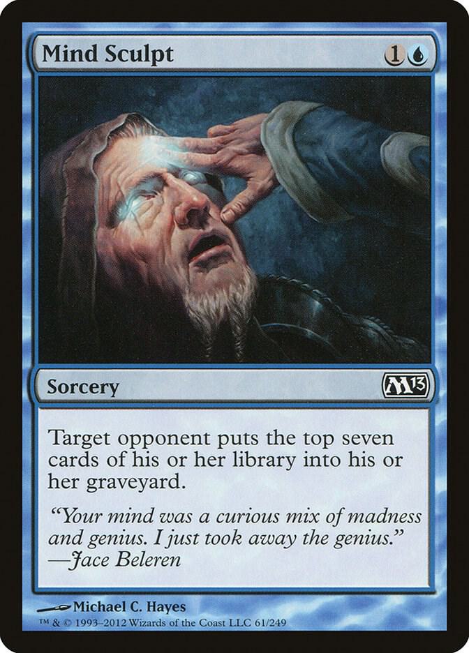 Mind Sculpt 61 card from Magic 2013 (M13)
