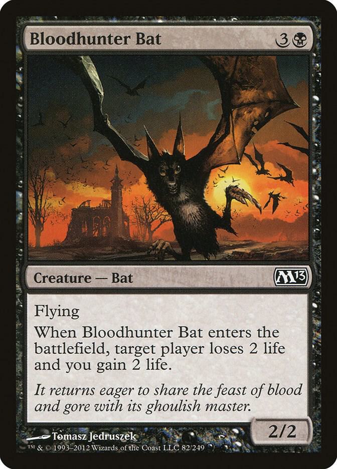 Bloodhunter Bat 82 card from Magic 2013 (M13)