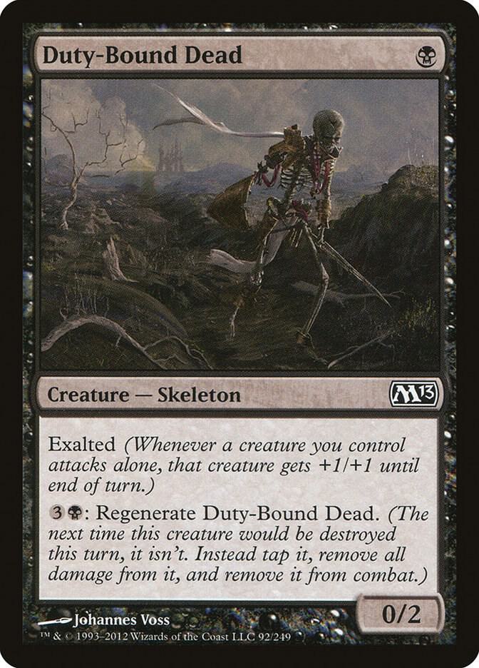 Duty-Bound Dead 92 card from Magic 2013 (M13)