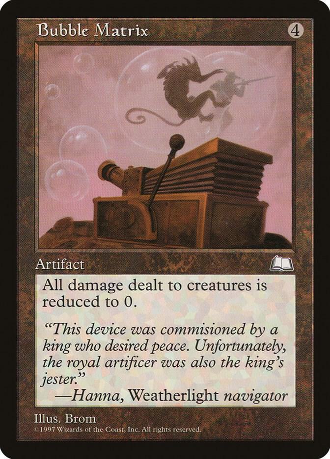 Bubble Matrix card from Weatherlight